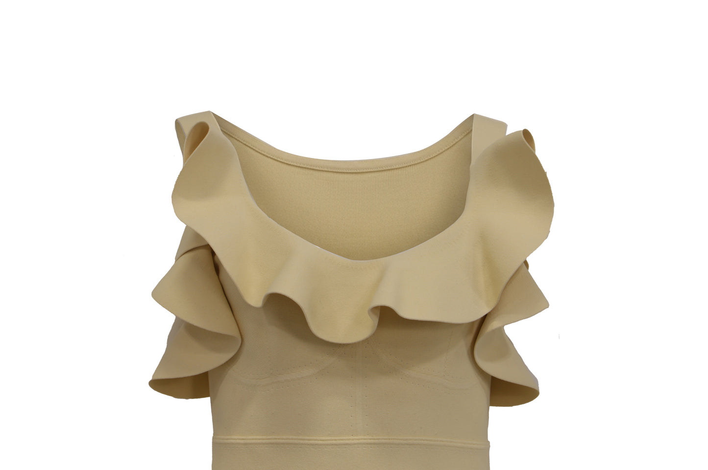 The Cream Architectural Ruffle Dress