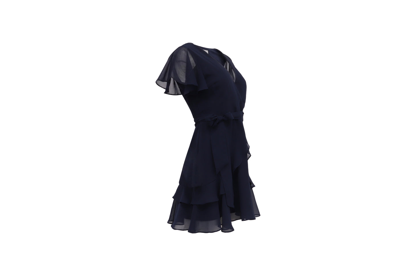 The Navy Flutter Wrap Mini — 'The Date Night'