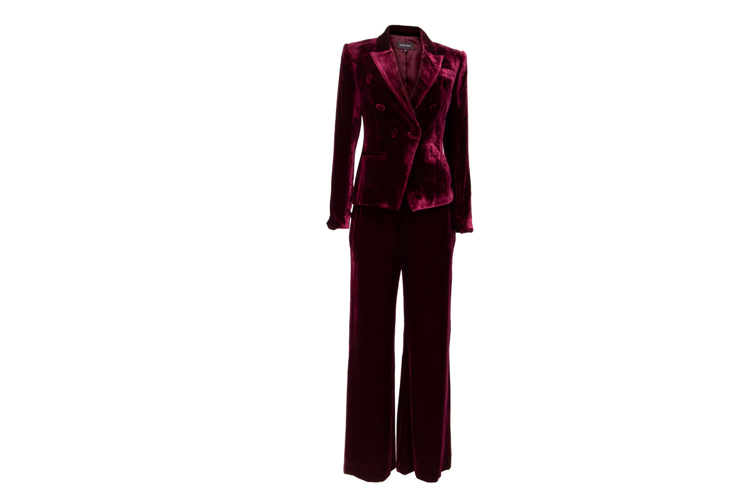The Burgundy Velvet Power Suit
