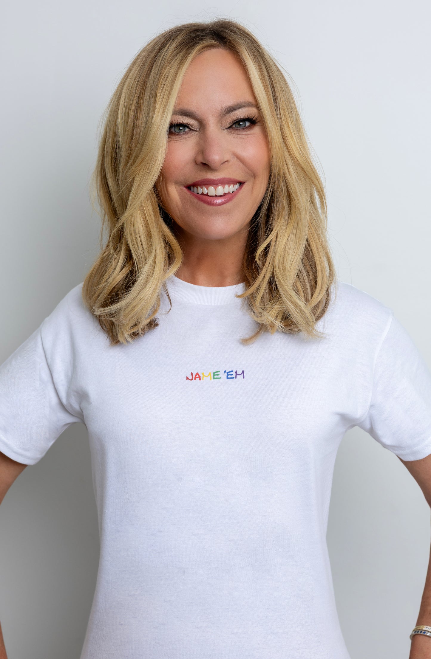 Name'em Pride Front Logo White T-Shirt