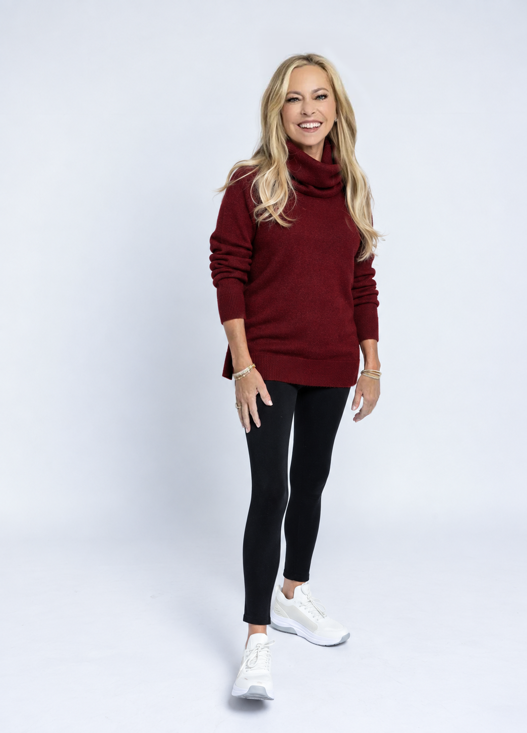 Bon Bon Burgundy Turtleneck Sweater