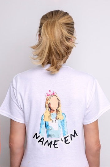 Pride Name'em White T-Shirt Sillouette