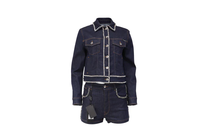 Dolce & Gabbana Crystal Denim Set — 'The Spotlight'