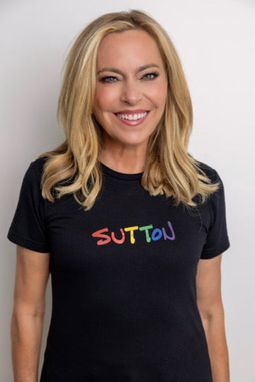 Sutton Pride Ft Logo Black Womens T-Shirt