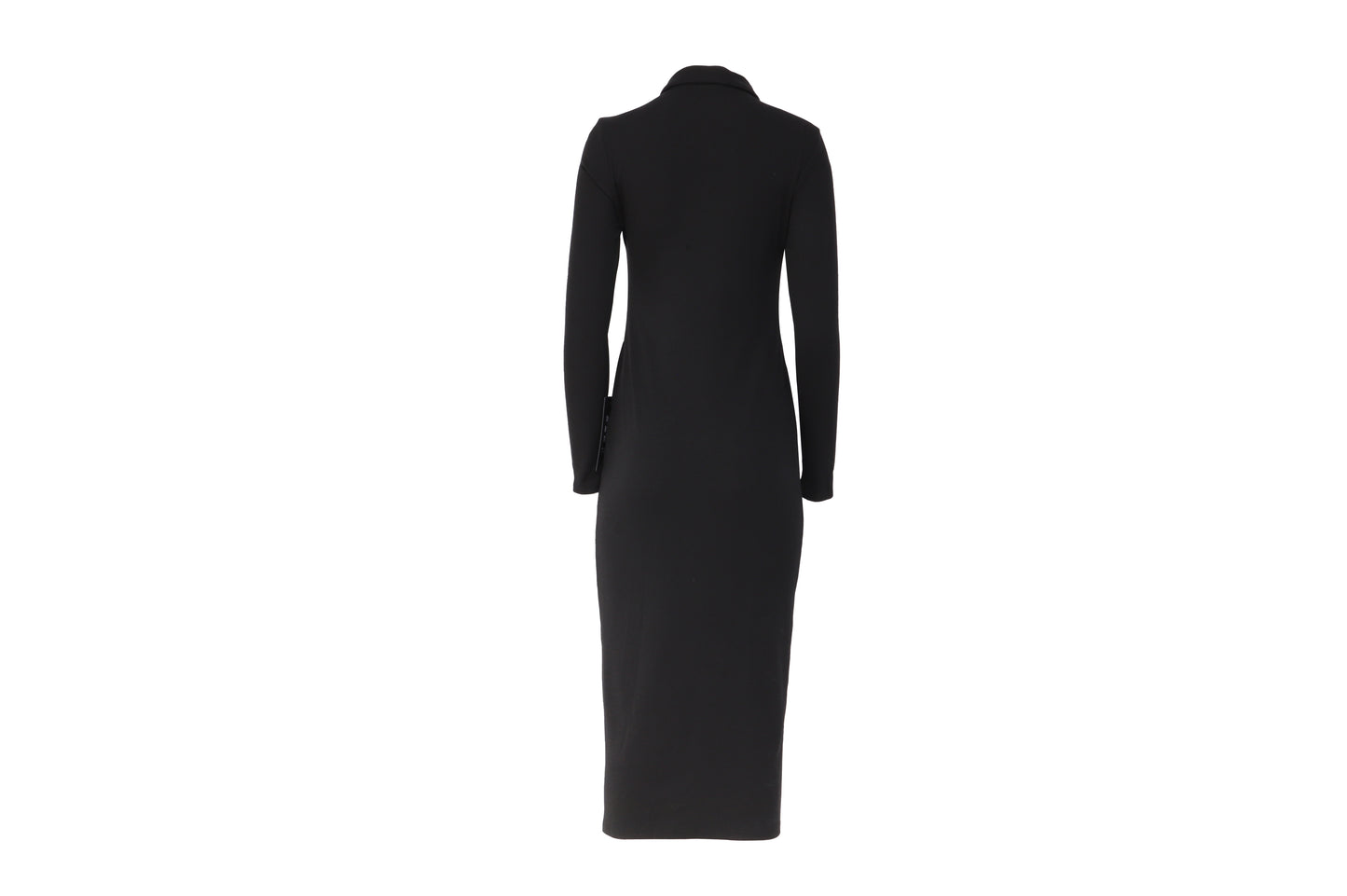The Reunion Dress — Black Ruched Shirt Dress