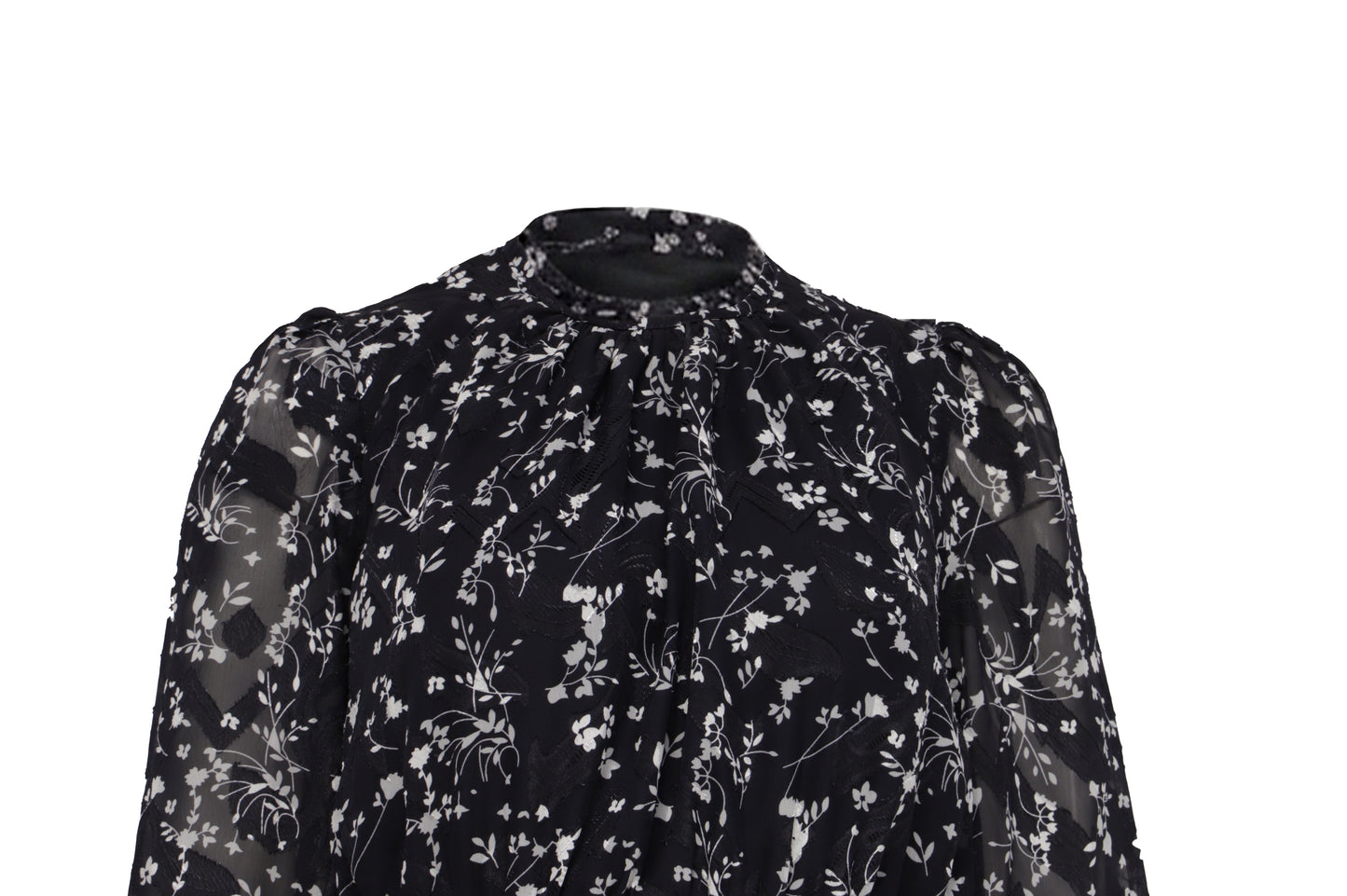 The Black Floral Smocked Mini — 'The Picnic'