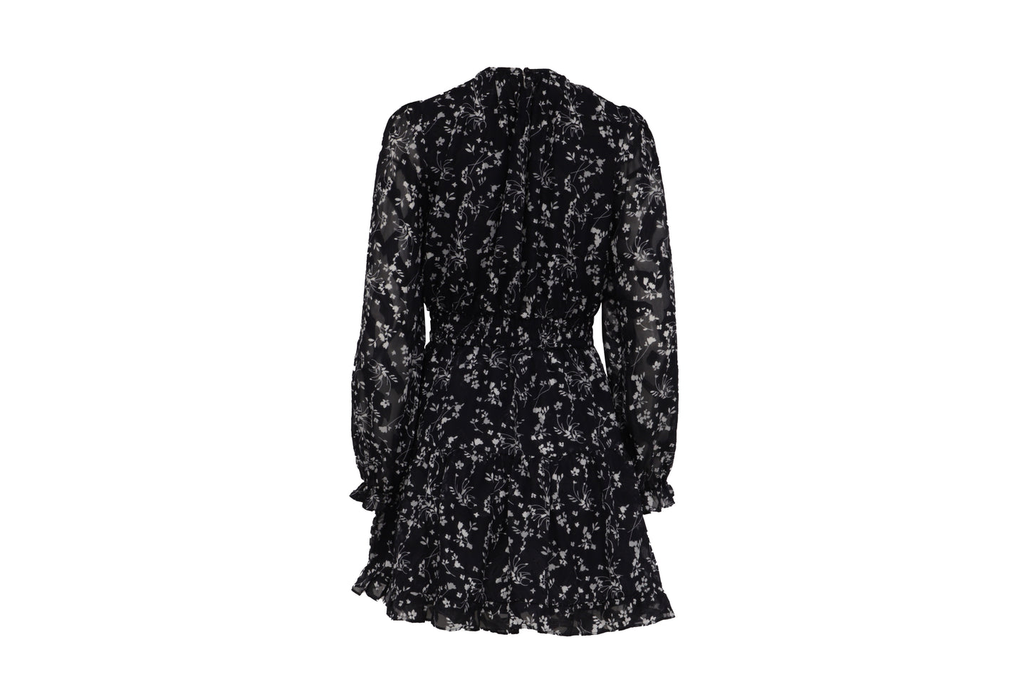 The Black Floral Smocked Mini — 'The Picnic'