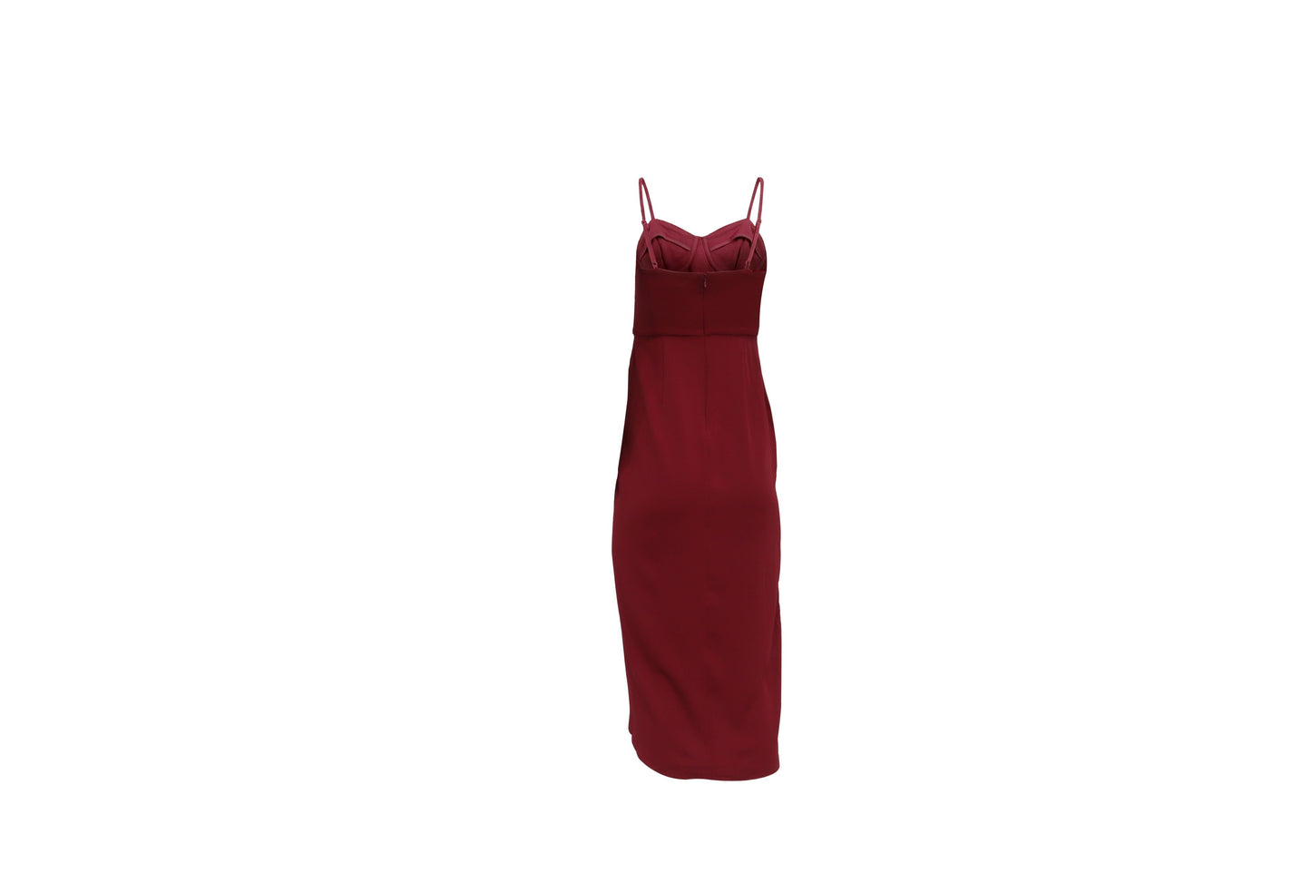The Burgundy Tulip Slip Dress