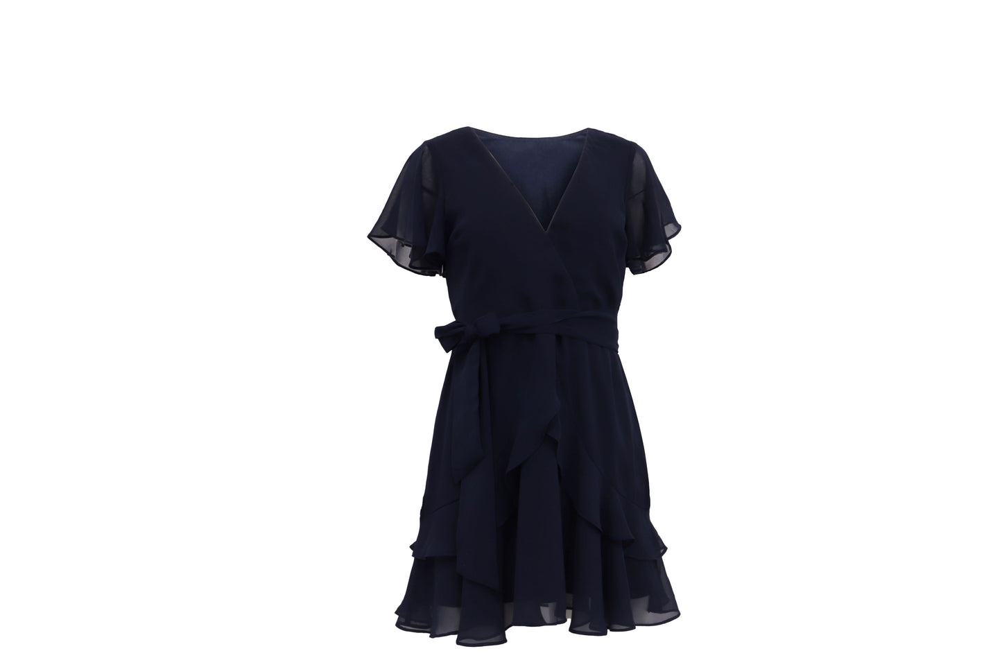 The Navy Flutter Wrap Mini — 'The Date Night'