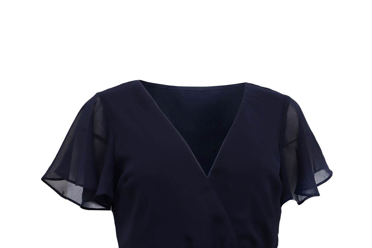 The Navy Flutter Wrap Mini — 'The Date Night'