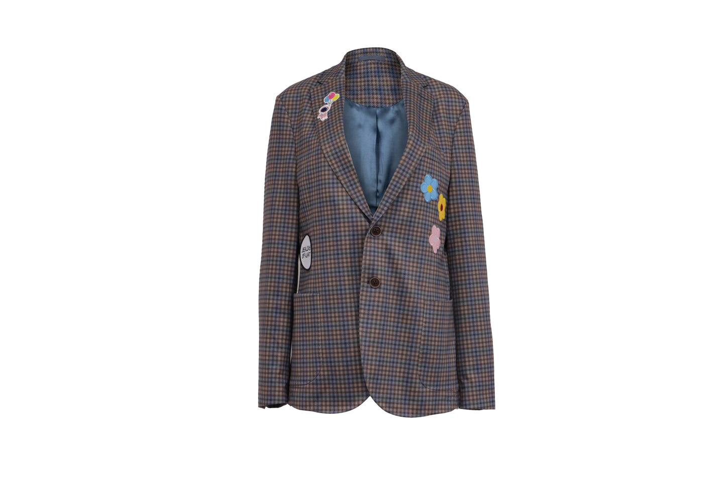 NBJ The Garden — Wildflower Mini-Check Blazer