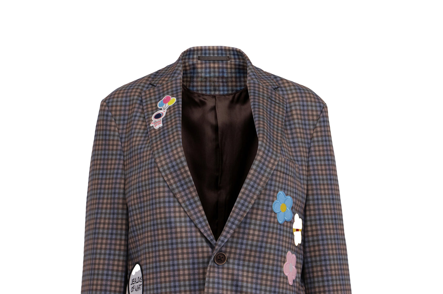 NBJ The Garden — Wildflower Mini-Check Blazer