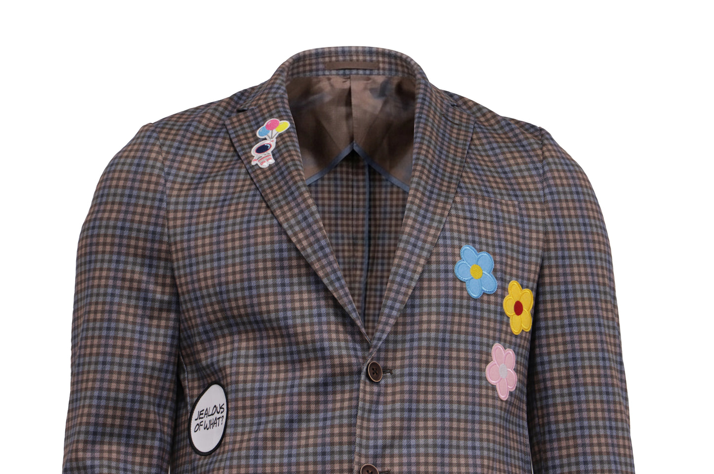 NBJ The Garden — Wildflower Mini-Check Blazer