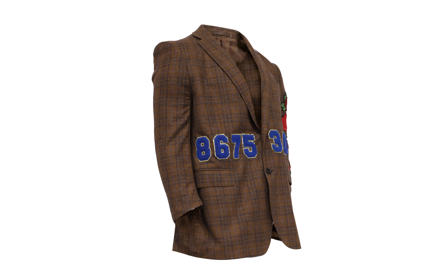 NBJ The Hotline — '8675 309' Plaid Rose Blazer