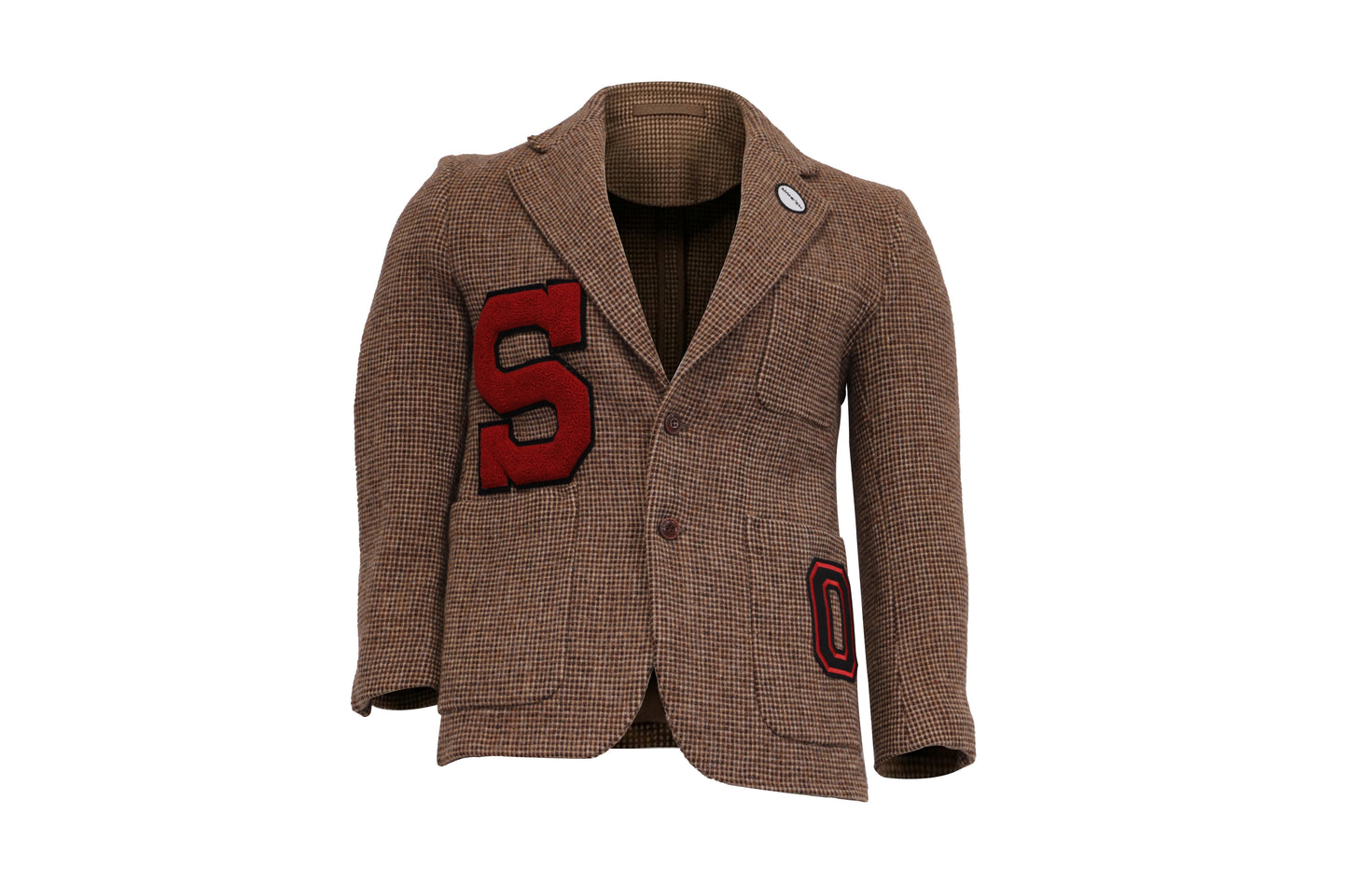 NBJ The Letterman — Houndstooth 'S' Varsity Blazer