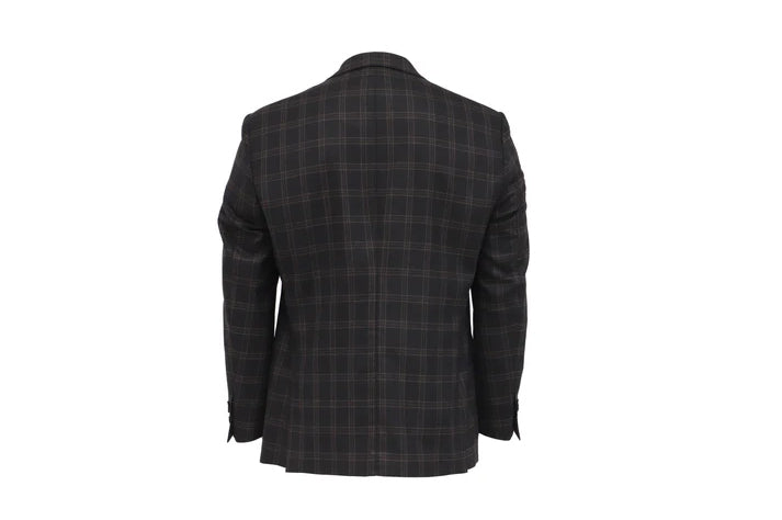 NBJ The Captain — Black Tartan 'B' Varsity Blazer