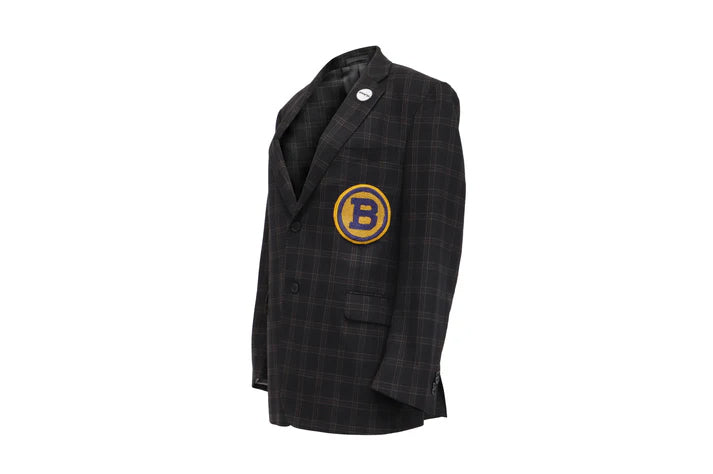 NBJ The Captain — Black Tartan 'B' Varsity Blazer