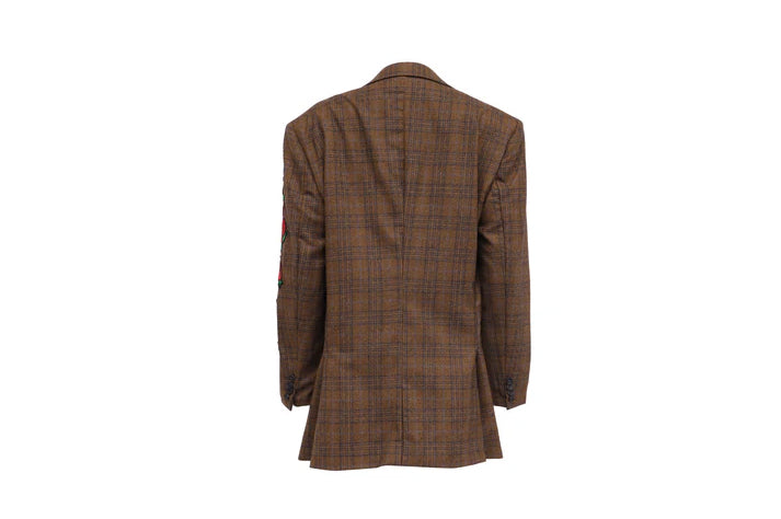 NBJ The Hotline — '8675 309' Plaid Rose Blazer