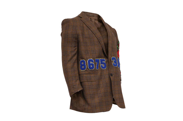 NBJ The Hotline — '8675 309' Plaid Rose Blazer