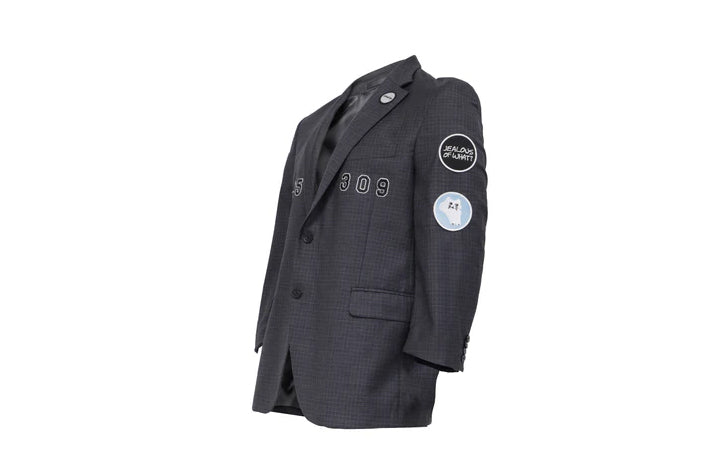 NBJ The Hotline Noir — Charcoal '8675 309' Crystal Blazer