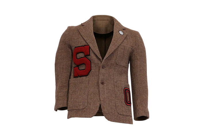 NBJ The Letterman — Houndstooth 'S' Varsity Blazer