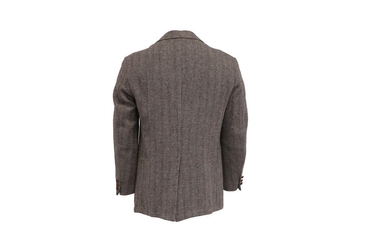 NBJ The Lover — Brown Herringbone 'LOVE' Blazer