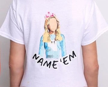 Pride Name'em White T-Shirt Sillouette