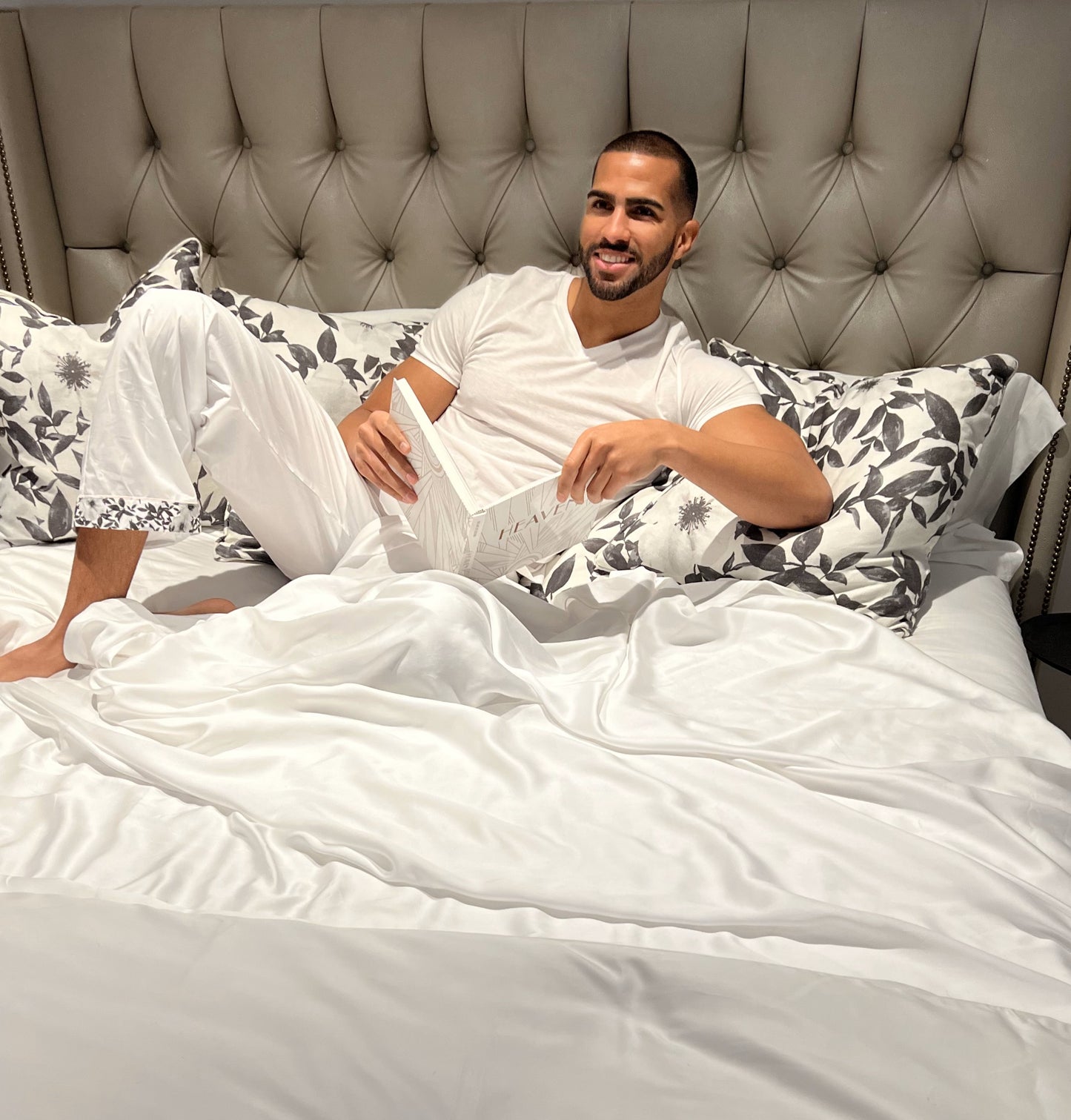 Luxury Eucalyptus Sheets Sutton White Stripes