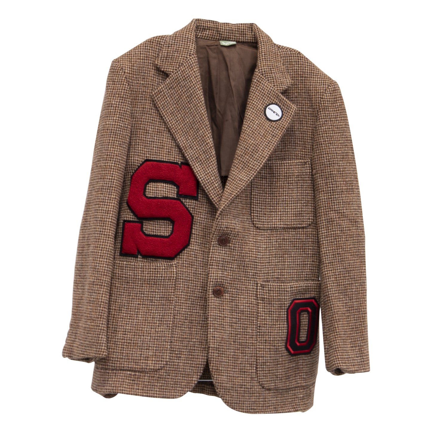 NBJ The Letterman — Houndstooth 'S' Varsity Blazer