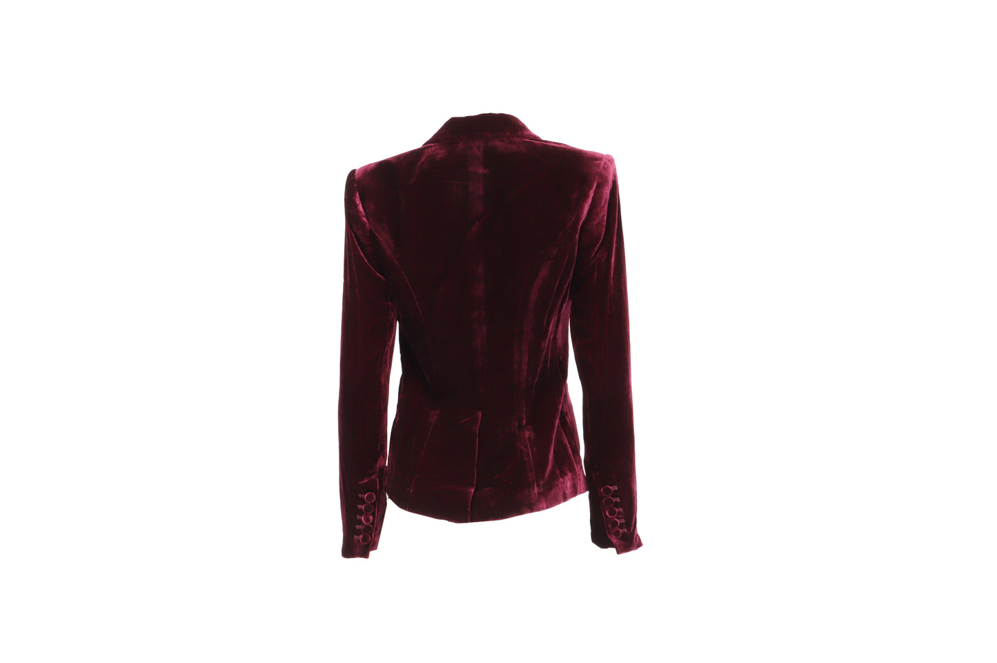 The Burgundy Velvet Power Suit
