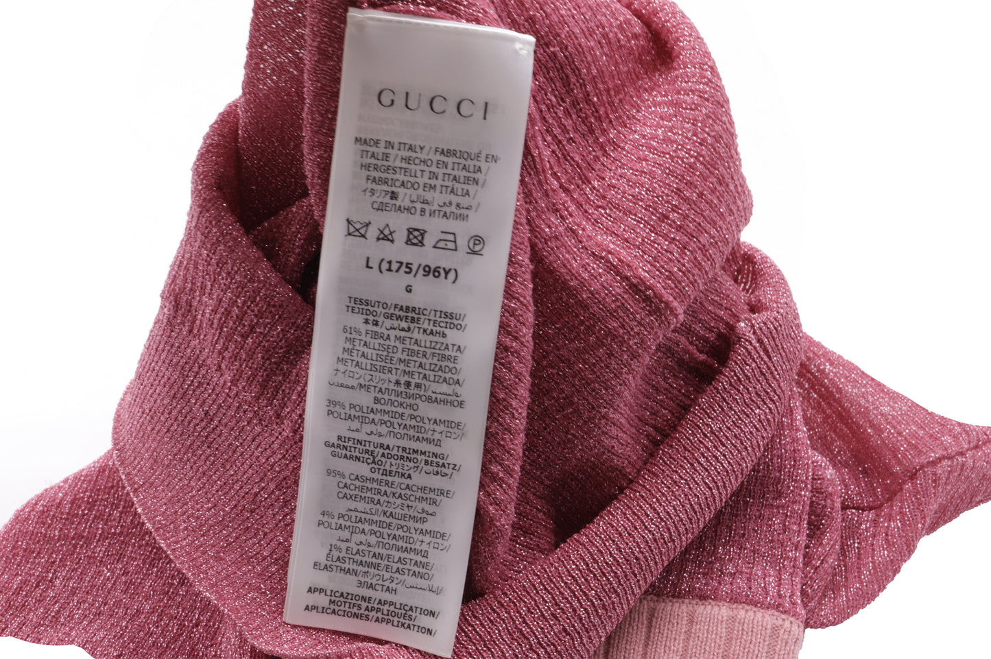 Gucci Pink Lurex Sweater — 'The Sutton Pink'