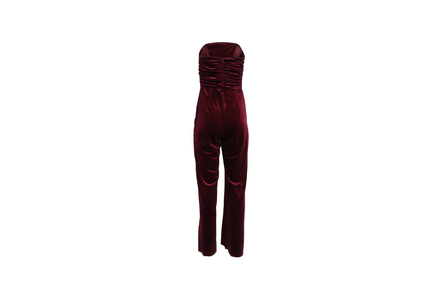 The Burgundy Velvet Crystal Gown — 'The Bravo Premiere'