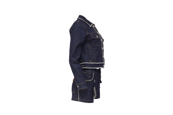 Dolce & Gabbana Crystal Denim Set — 'The Spotlight'