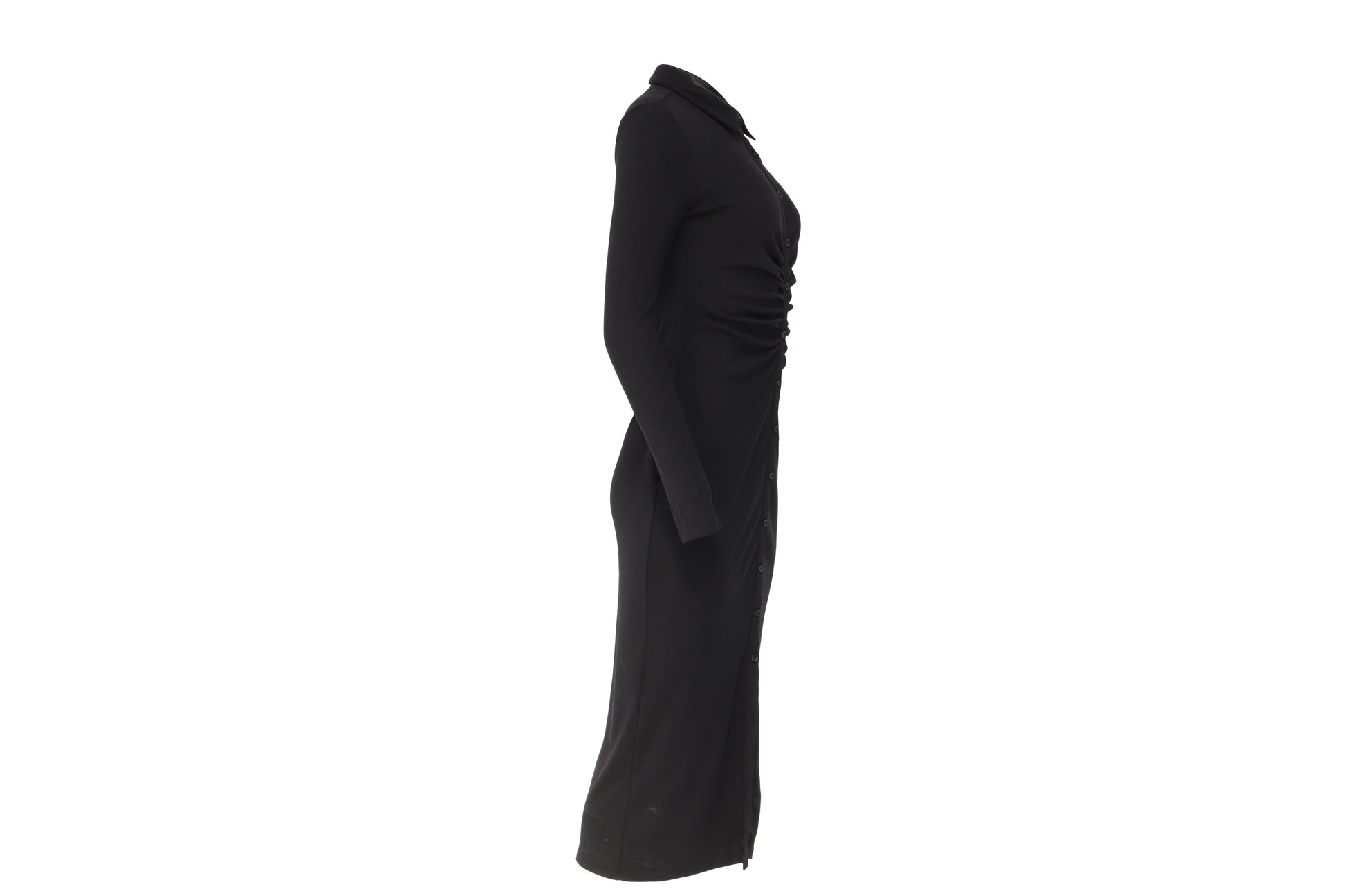 Shop Black Ruched Shirt Dress for Women Online