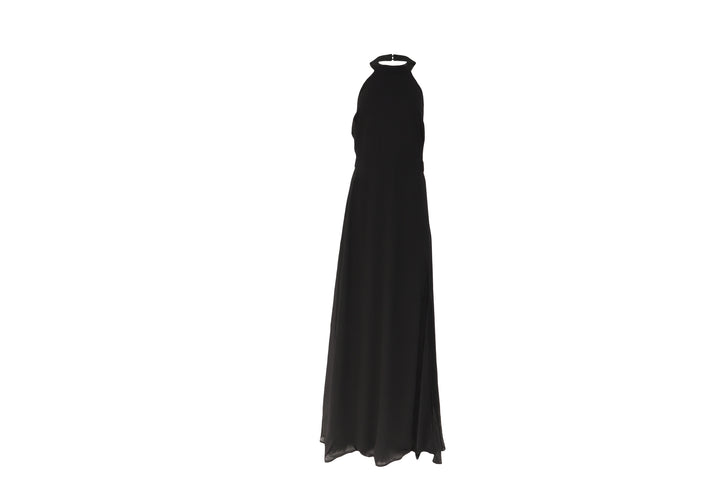 The Black Halter Chiffon Maxi — 'The Workhorse'