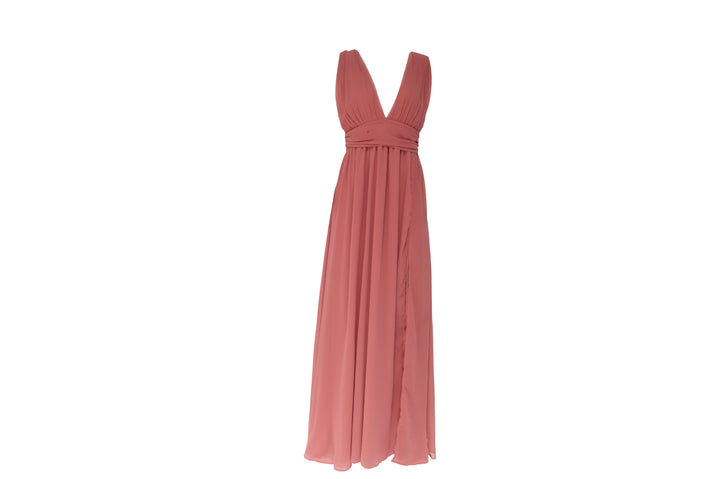 The Coral Pink Goddess Gown — 'The Mediterranean'