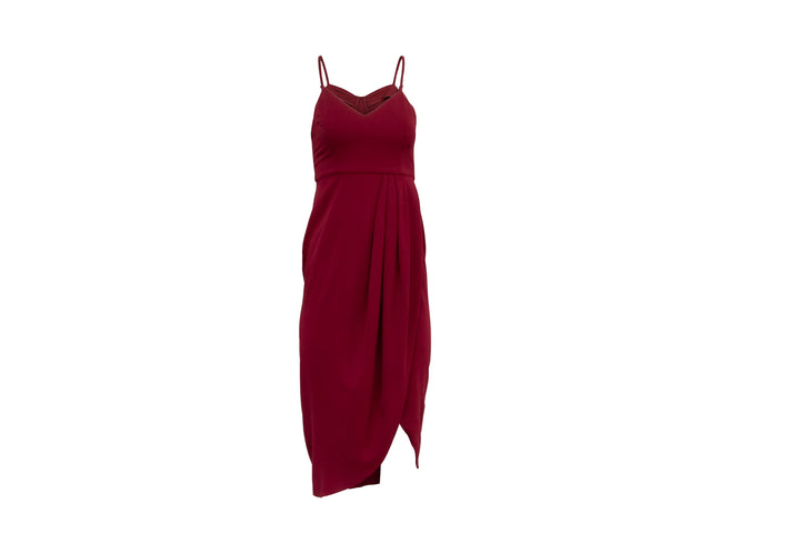 The Burgundy Tulip Slip Dress