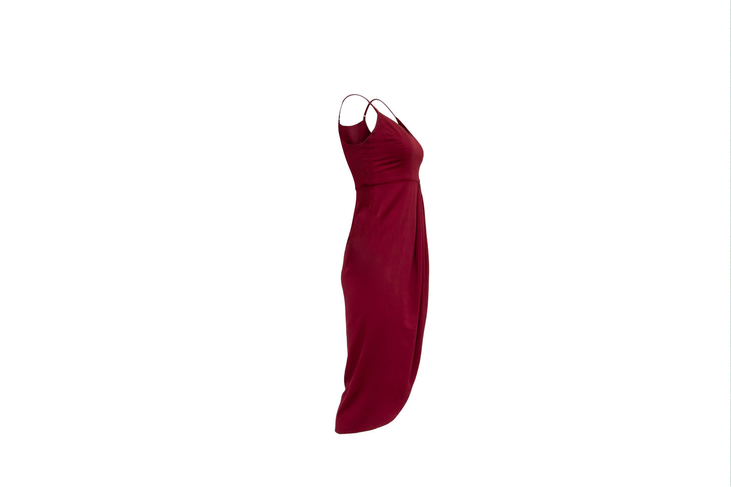 The Burgundy Tulip Slip Dress