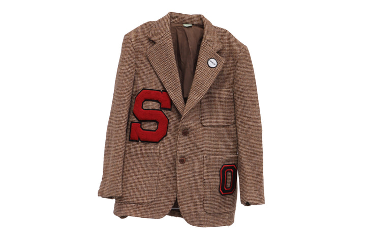 NBJ The Letterman — Houndstooth 'S' Varsity Blazer