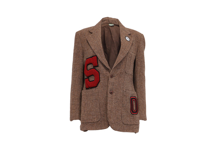 NBJ The Letterman — Houndstooth 'S' Varsity Blazer