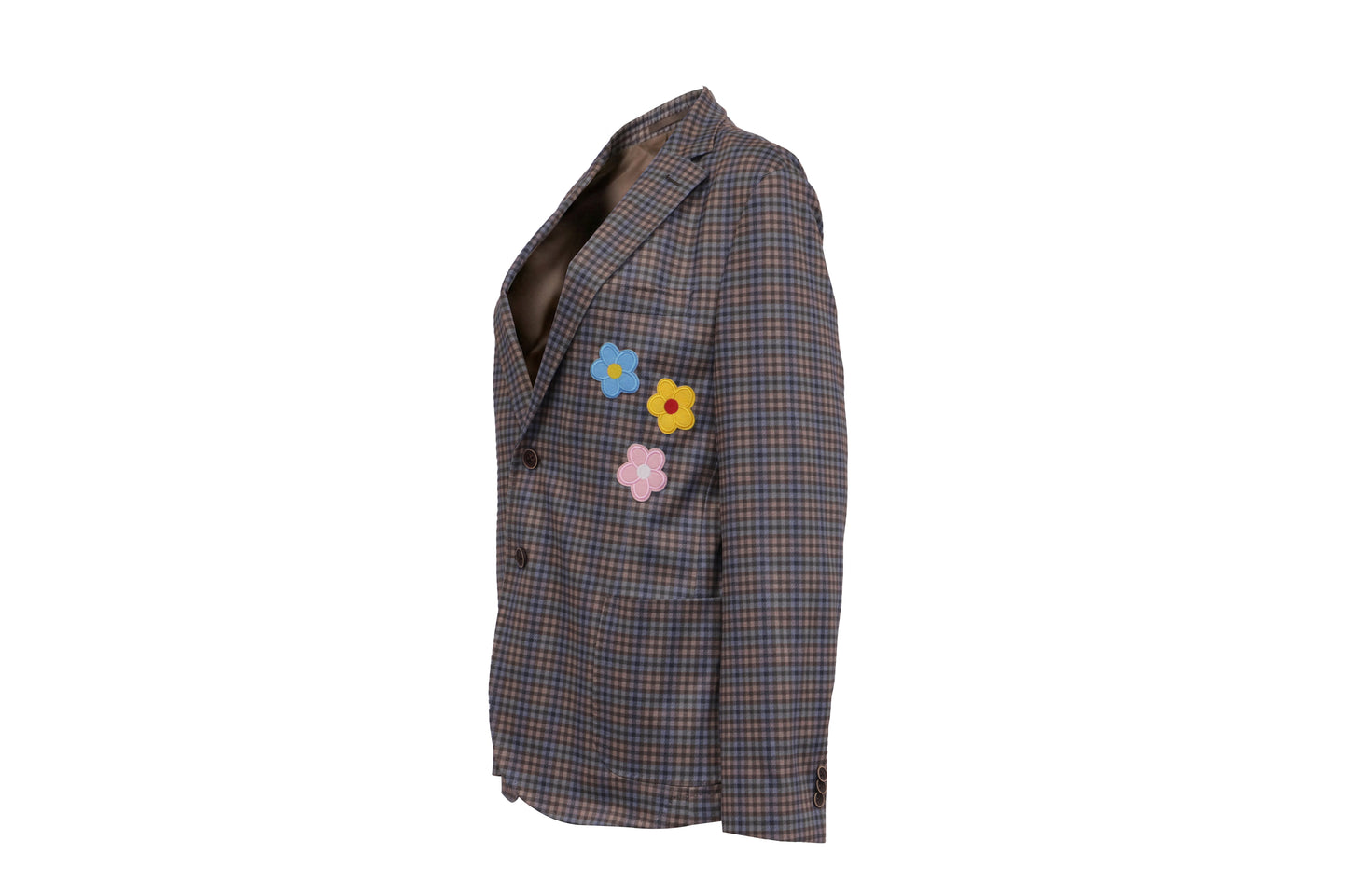 NBJ The Garden — Wildflower Mini-Check Blazer