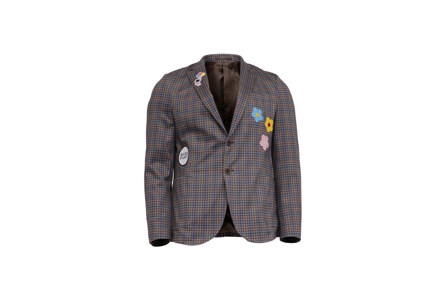NBJ The Garden — Wildflower Mini-Check Blazer