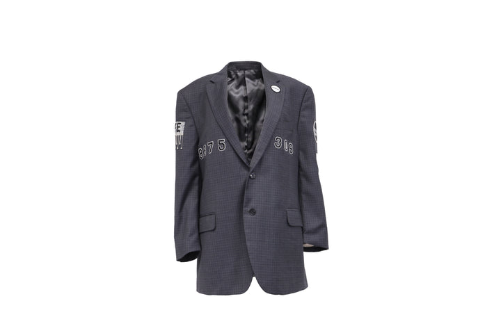 NBJ The Hotline Noir — Charcoal '8675 309' Crystal Blazer