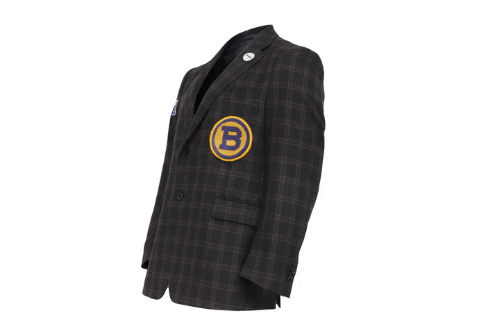 NBJ The Captain — Black Tartan 'B' Varsity Blazer