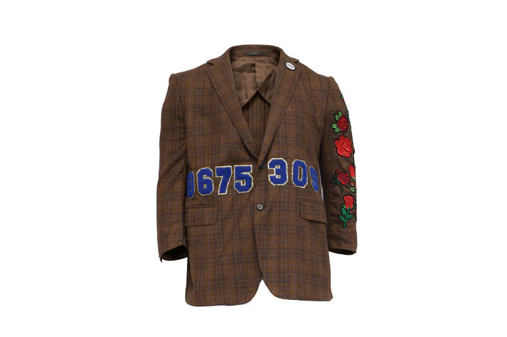 NBJ The Hotline — '8675 309' Plaid Rose Blazer
