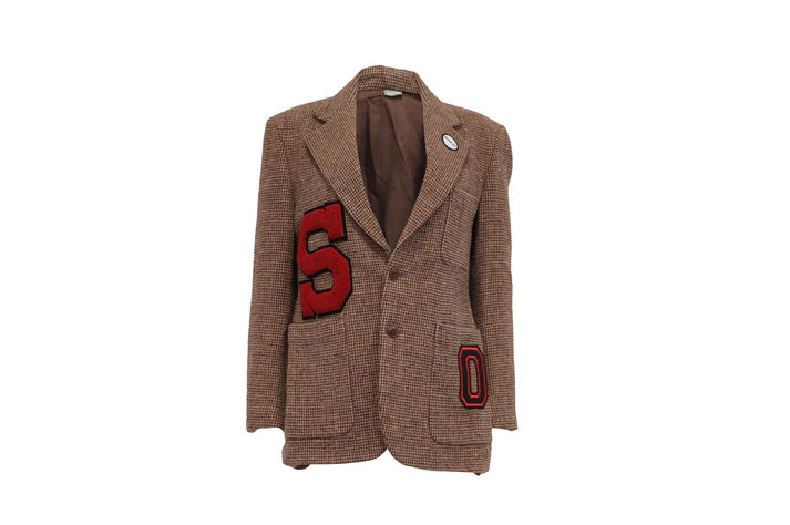 NBJ The Letterman — Houndstooth 'S' Varsity Blazer