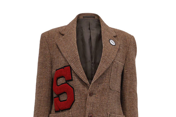 NBJ The Letterman — Houndstooth 'S' Varsity Blazer