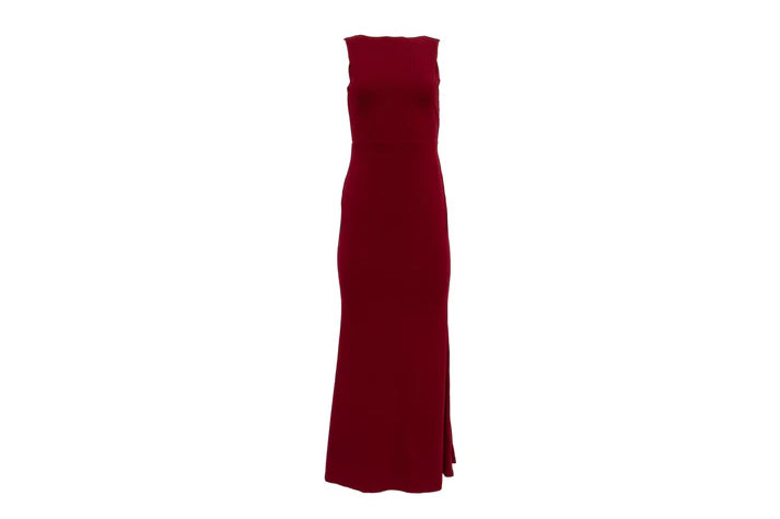 The Burgundy Column Gown — 'The Gala'