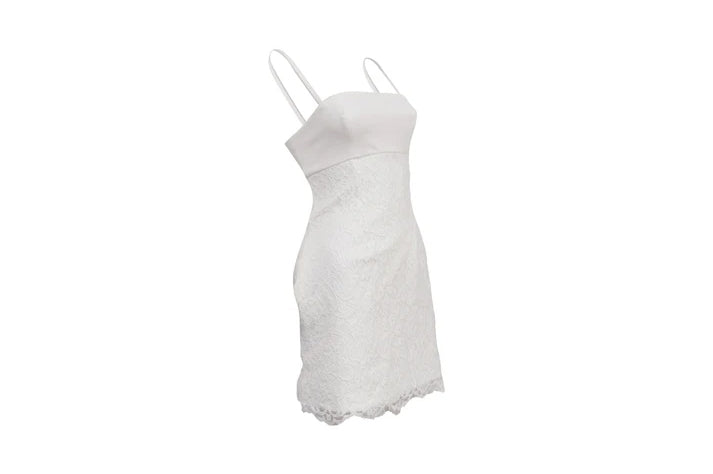 The White Lace Mini — 'The Bridal Shower'