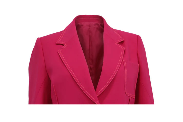 The Fuchsia Power Blazer Dress — 'The Reveal'
